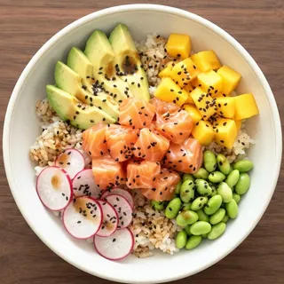 Salmon poke bowl
