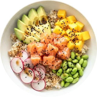 Salmon poke bowl