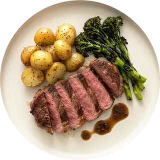 Sirloin with pepper sauce