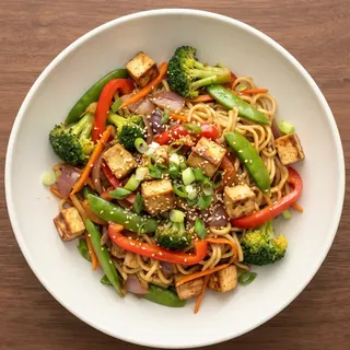 Tofu and vegetable stir-fry