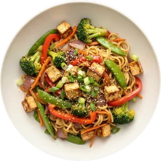 Tofu and vegetable stir-fry